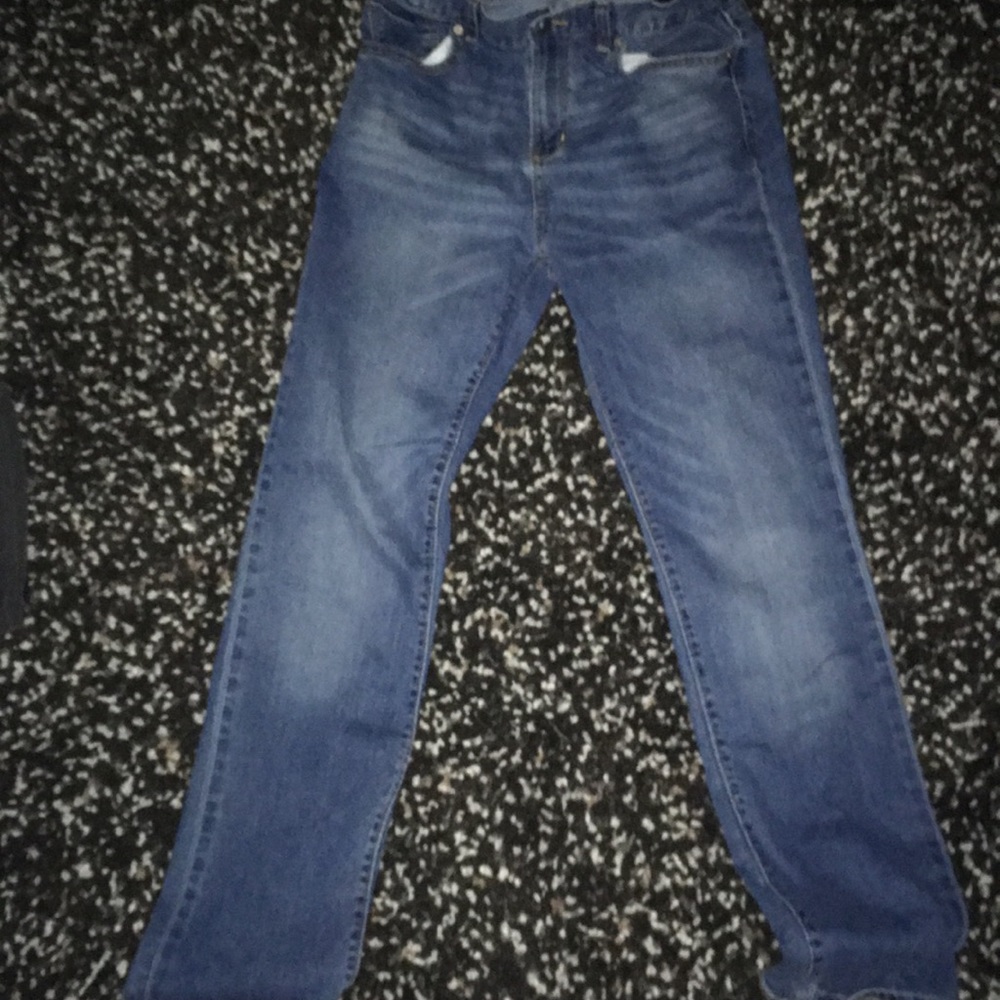 Old navy blue jeans